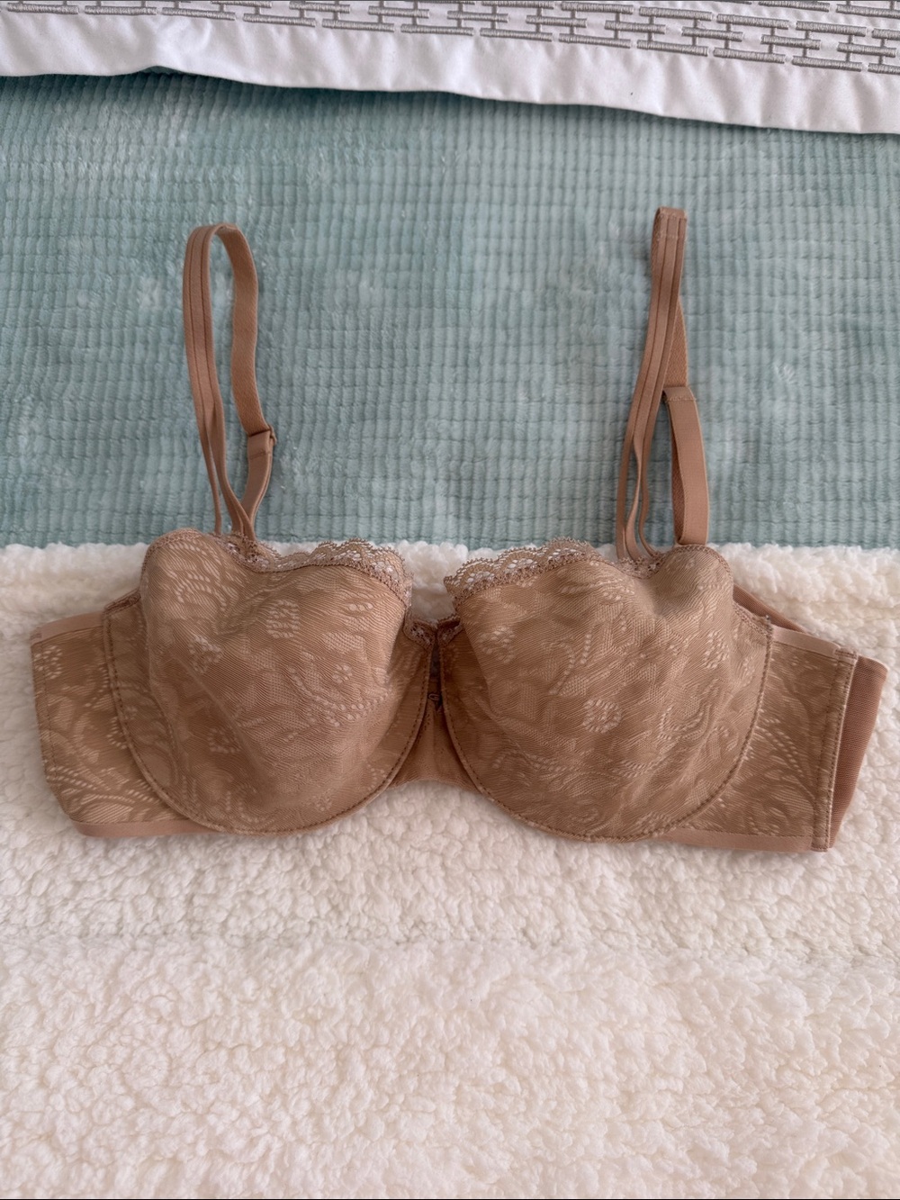 Soma Lace Underwire Bra - Beige/Taupe